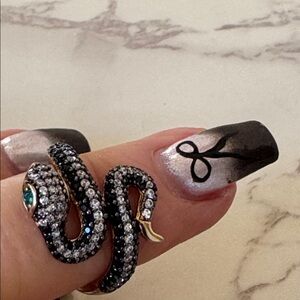Embellished Snake Ring
